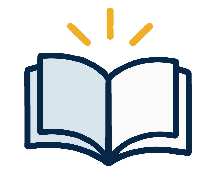 Illustration of an open book.