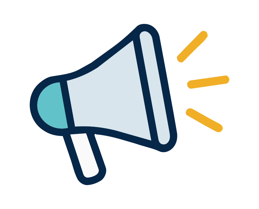 Illustration of a megaphone.