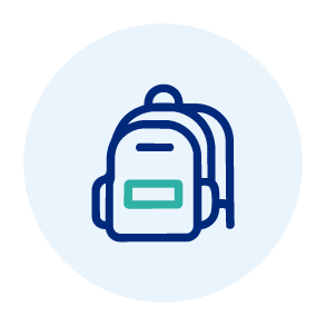 Illustration of a backpack